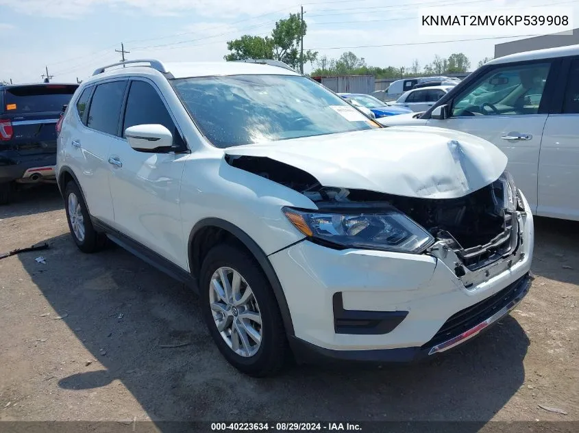 2019 Nissan Rogue Sv VIN: KNMAT2MV6KP539908 Lot: 40223634