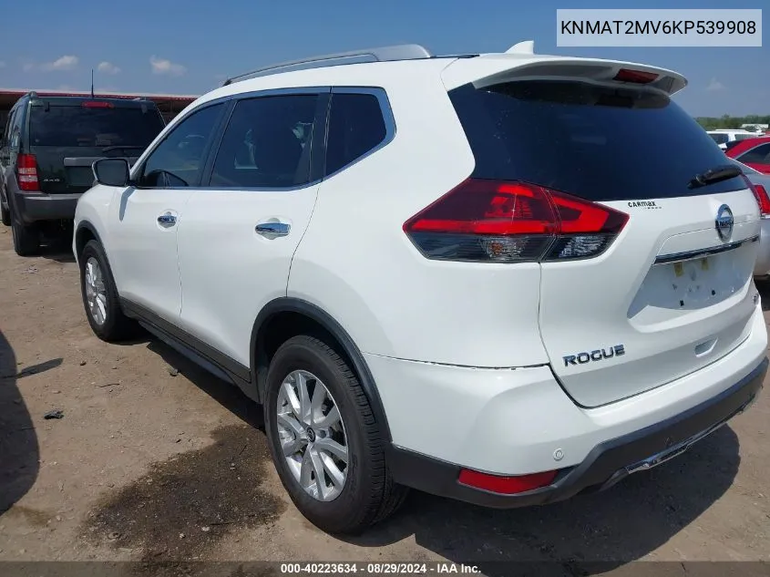 2019 Nissan Rogue Sv VIN: KNMAT2MV6KP539908 Lot: 40223634