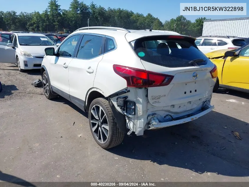 2019 Nissan Rogue Sport Sl VIN: JN1BJ1CR5KW322898 Lot: 40230205