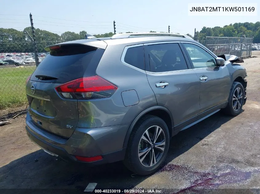 2019 Nissan Rogue Sv VIN: JN8AT2MT1KW501169 Lot: 40233019