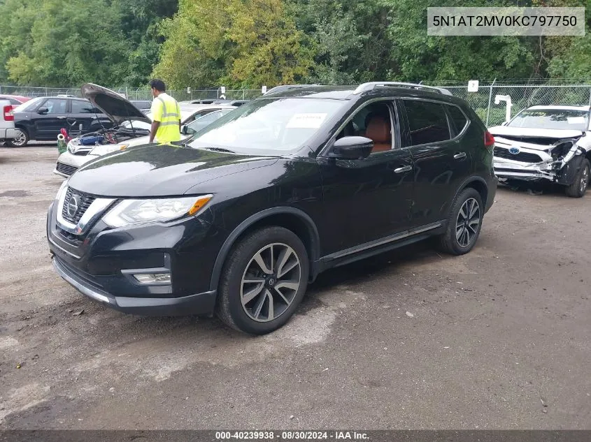 2019 Nissan Rogue Sl VIN: 5N1AT2MV0KC797750 Lot: 40239938