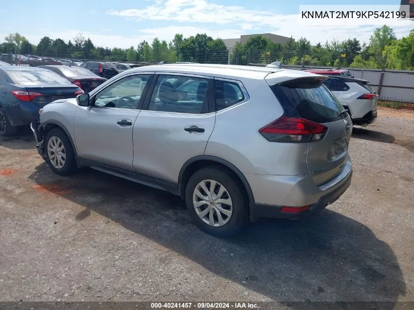 KNMAT2MT9KP542199 2019 Nissan Rogue S/Sv