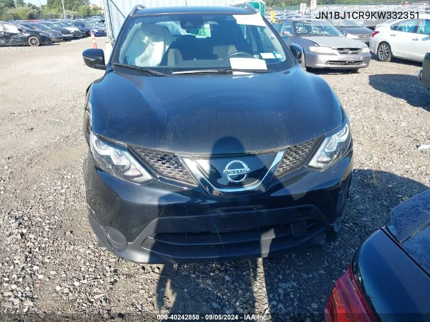 JN1BJ1CR9KW332351 2019 Nissan Rogue Sport Sv