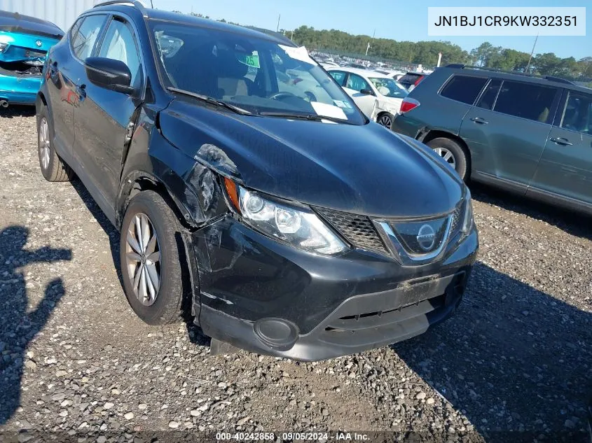 2019 Nissan Rogue Sport Sv VIN: JN1BJ1CR9KW332351 Lot: 40242858