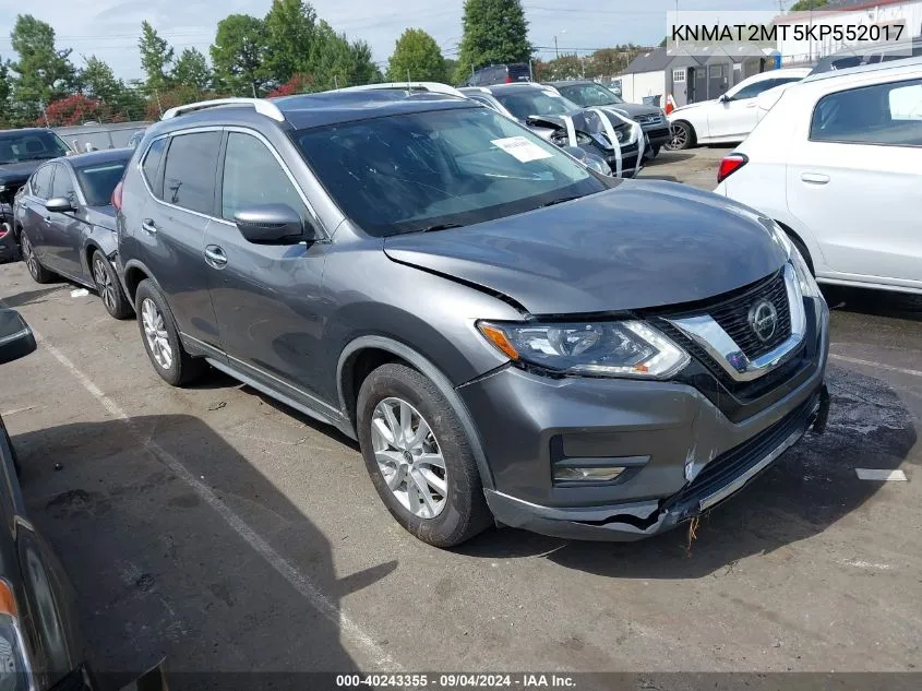 KNMAT2MT5KP552017 2019 Nissan Rogue Sv