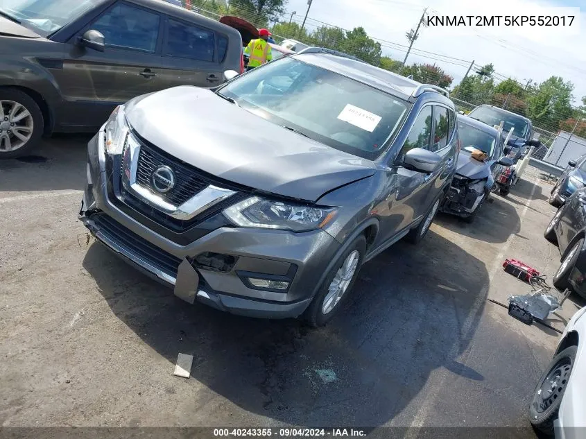 2019 Nissan Rogue Sv VIN: KNMAT2MT5KP552017 Lot: 40243355