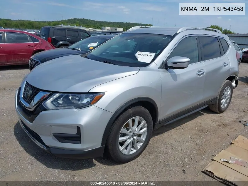 2019 Nissan Rogue Sv VIN: KNMAT2MT1KP543458 Lot: 40245319