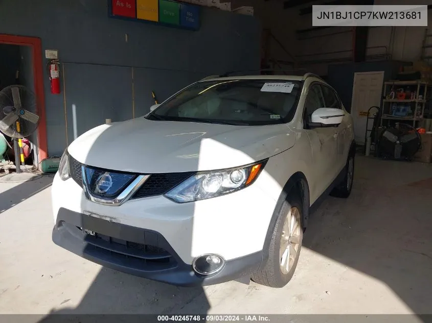 JN1BJ1CP7KW213681 2019 Nissan Rogue Sport Sv