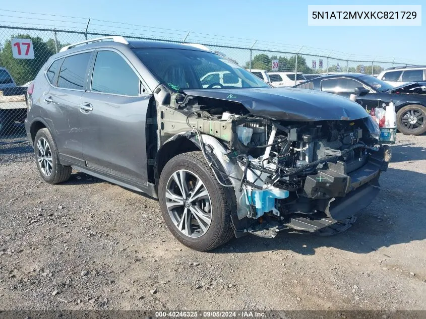 5N1AT2MVXKC821729 2019 Nissan Rogue Sv