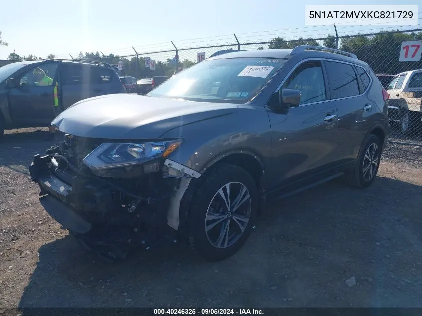 5N1AT2MVXKC821729 2019 Nissan Rogue Sv