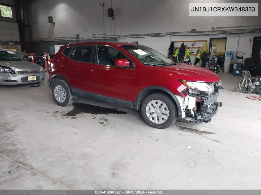 JN1BJ1CRXKW348333 2019 Nissan Rogue Sport S