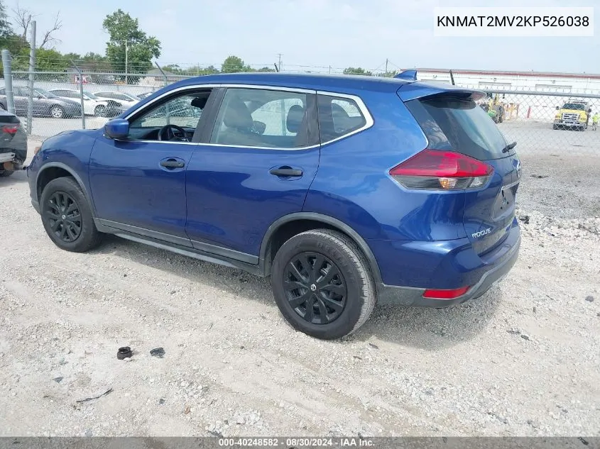 KNMAT2MV2KP526038 2019 Nissan Rogue S