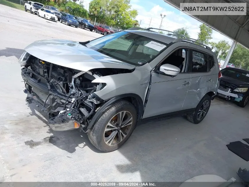 2019 Nissan Rogue Sv VIN: JN8AT2MT9KW252622 Lot: 40252059