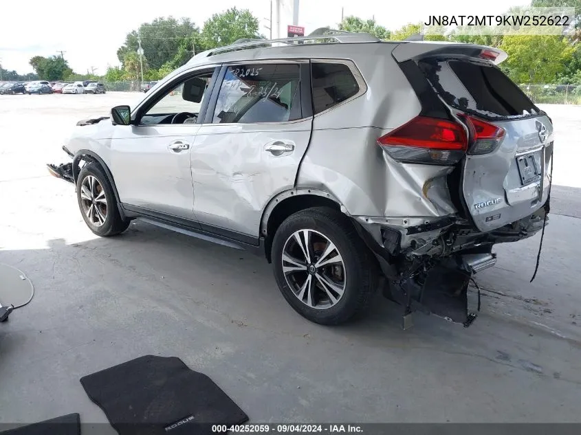 JN8AT2MT9KW252622 2019 Nissan Rogue Sv