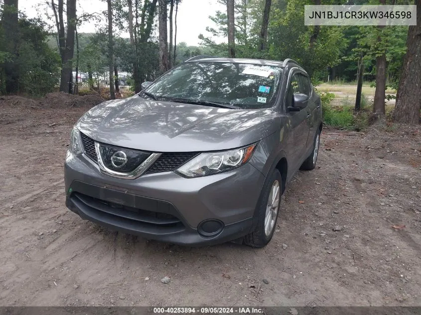 2019 Nissan Rogue Sport S/Sv/Sl VIN: JN1BJ1CR3KW346598 Lot: 40253894