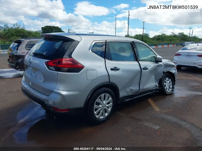 2019 Nissan Rogue S VIN: JN8AT2MT8KW501539 Lot: 40254117