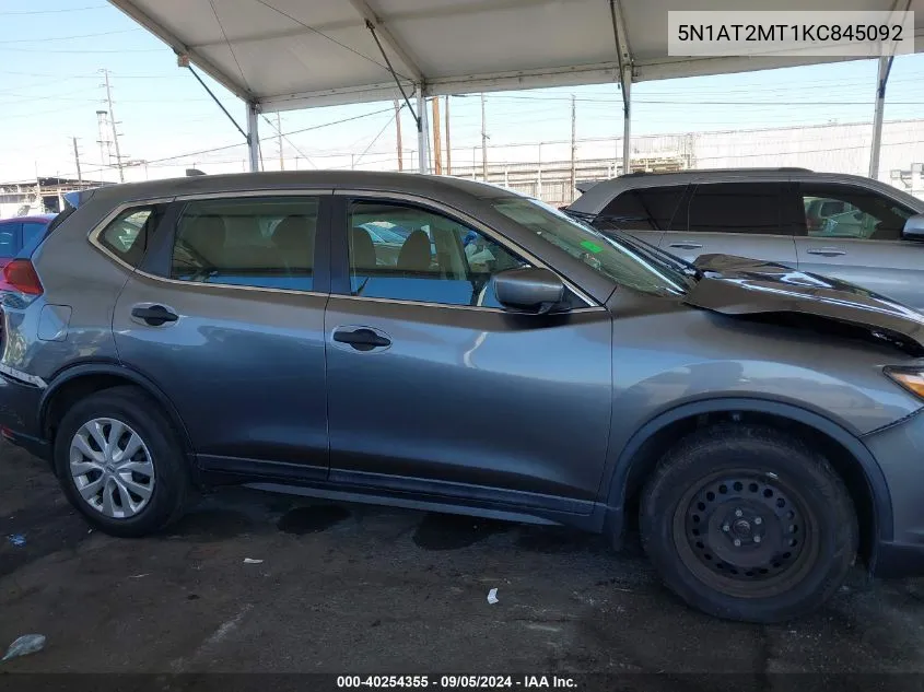 5N1AT2MT1KC845092 2019 Nissan Rogue S/Sl/Sv