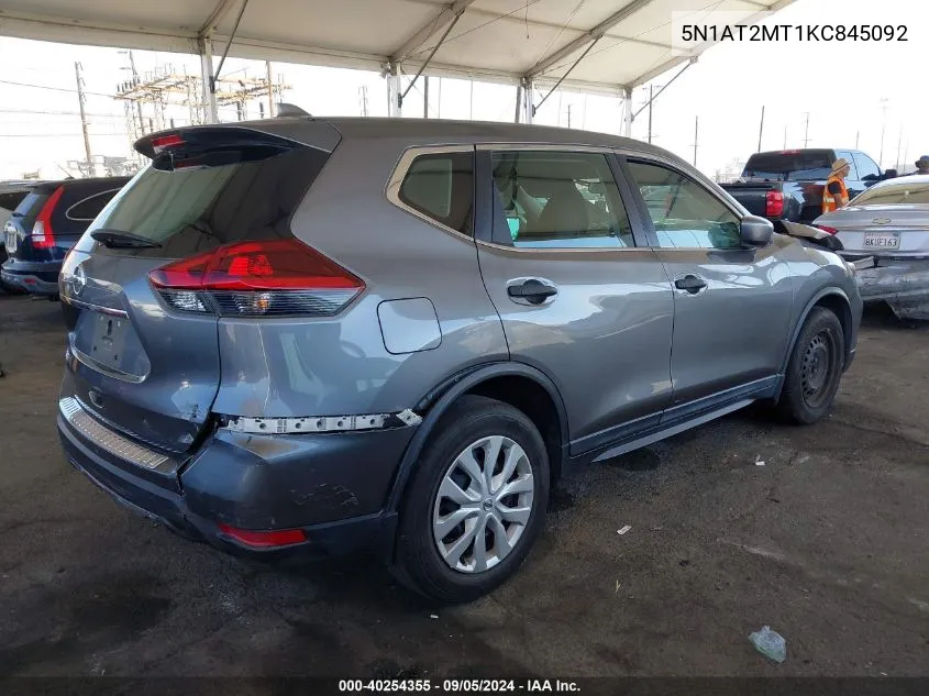 5N1AT2MT1KC845092 2019 Nissan Rogue S/Sl/Sv