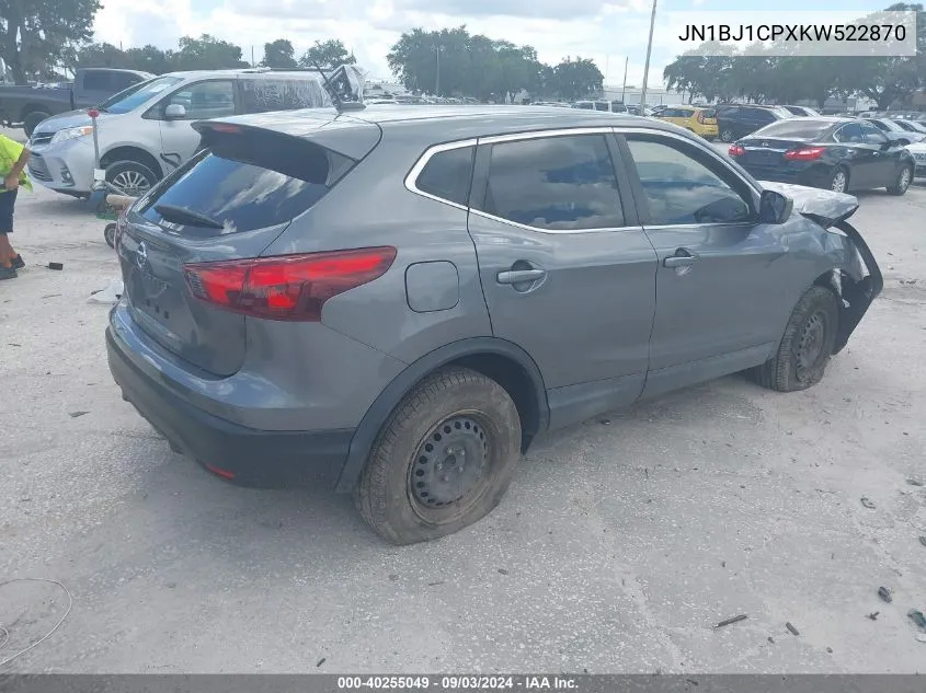 2019 Nissan Rogue Sport S VIN: JN1BJ1CPXKW522870 Lot: 40255049