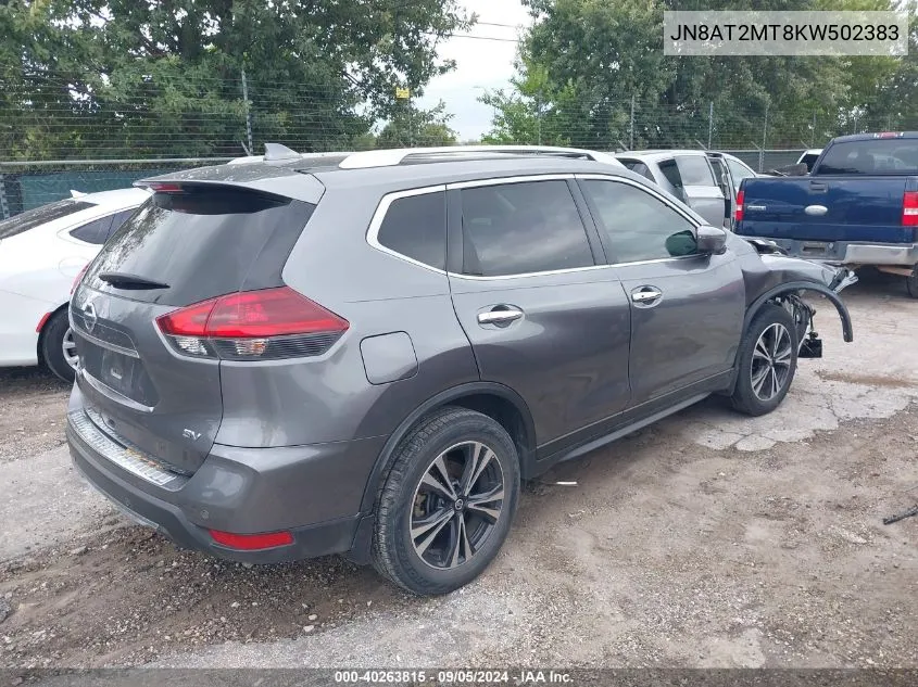 2019 Nissan Rogue S/Sv VIN: JN8AT2MT8KW502383 Lot: 40263815