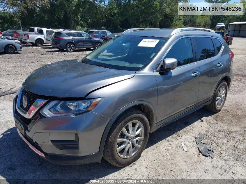 2019 Nissan Rogue Sv VIN: KNMAT2MT8KP548236 Lot: 40265935