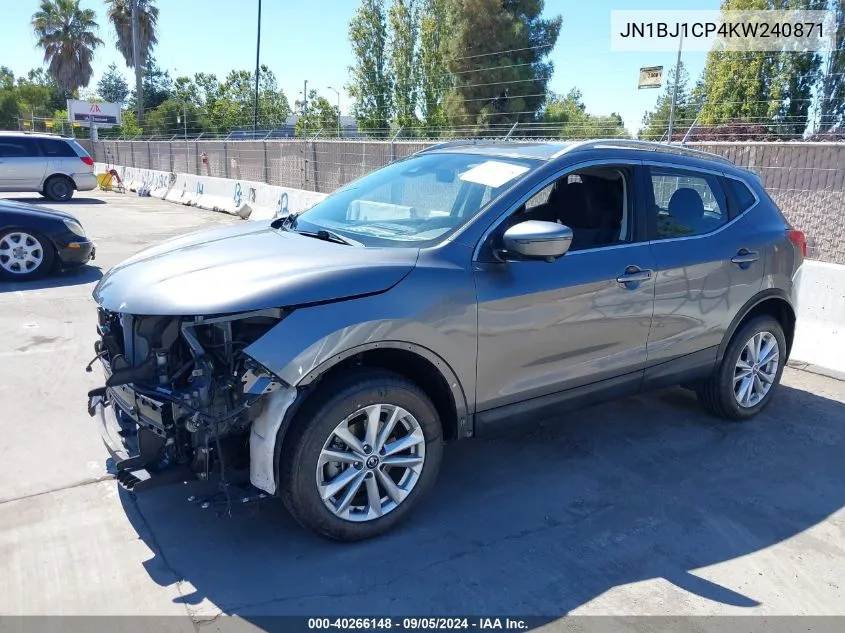 JN1BJ1CP4KW240871 2019 Nissan Rogue Sport Sv