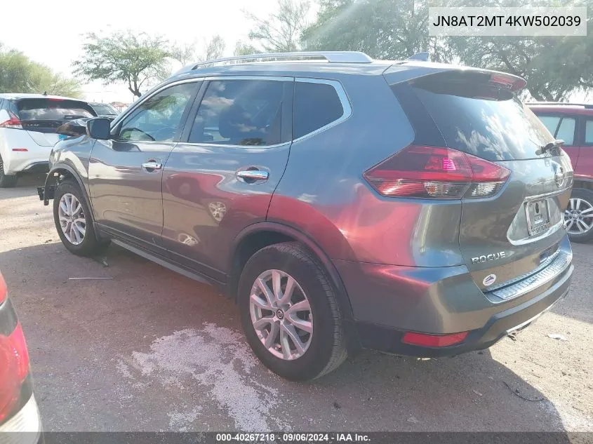 JN8AT2MT4KW502039 2019 Nissan Rogue S