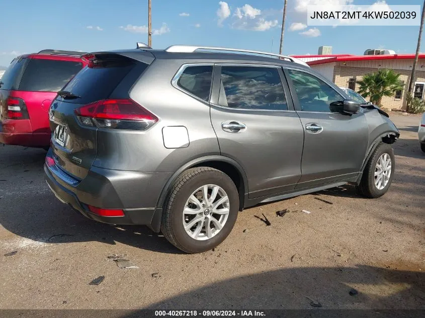 JN8AT2MT4KW502039 2019 Nissan Rogue S