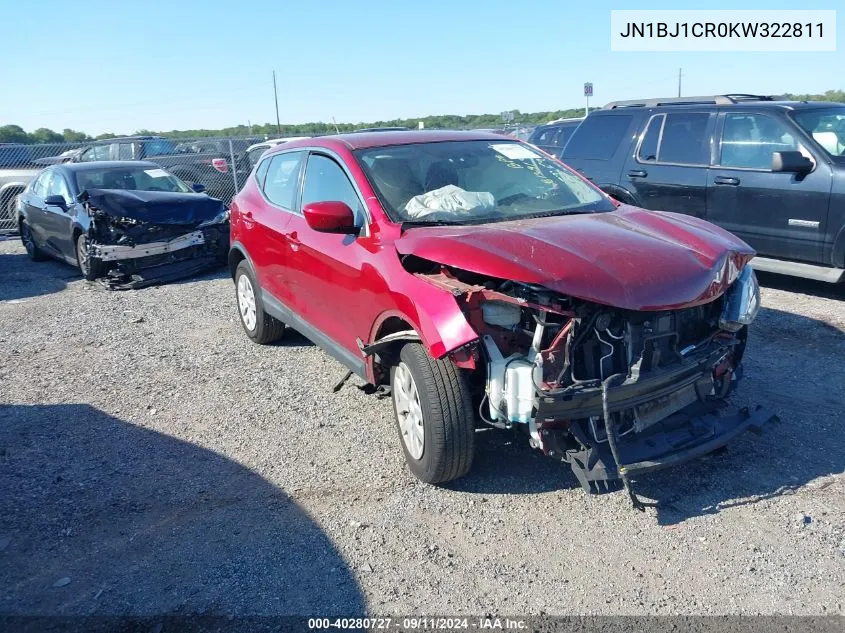 2019 Nissan Rogue Sport S VIN: JN1BJ1CR0KW322811 Lot: 40280727