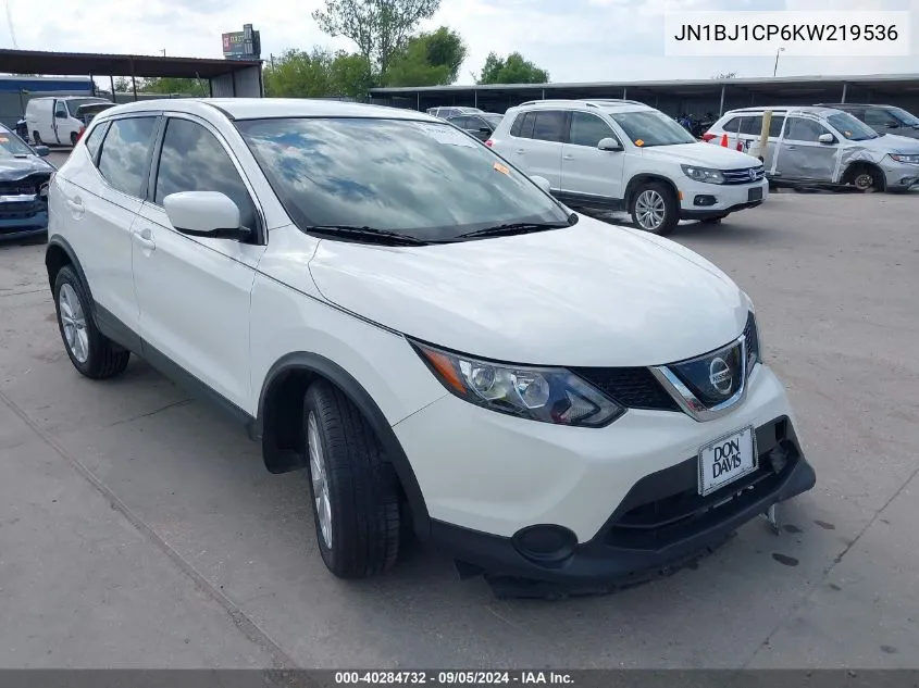 JN1BJ1CP6KW219536 2019 Nissan Rogue Sport S