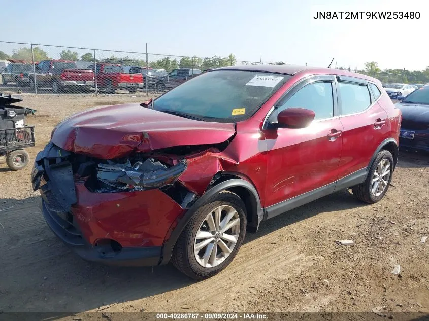 2019 Nissan Rogue Sv VIN: JN8AT2MT9KW253480 Lot: 40286767