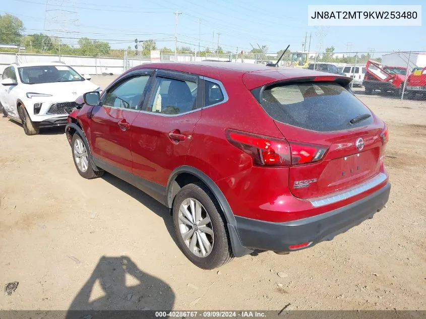 2019 Nissan Rogue Sv VIN: JN8AT2MT9KW253480 Lot: 40286767