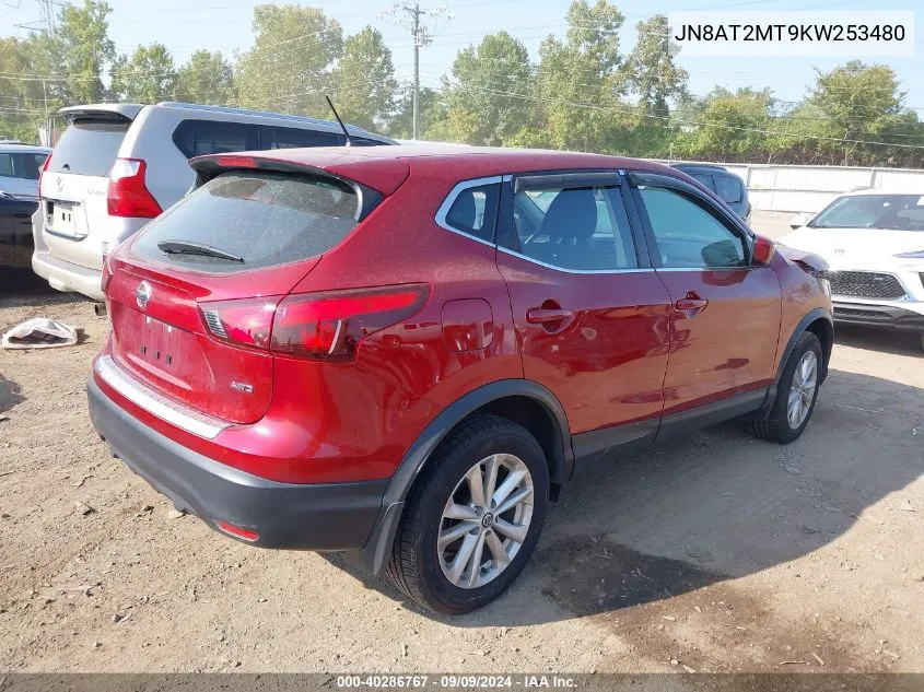 2019 Nissan Rogue Sv VIN: JN8AT2MT9KW253480 Lot: 40286767