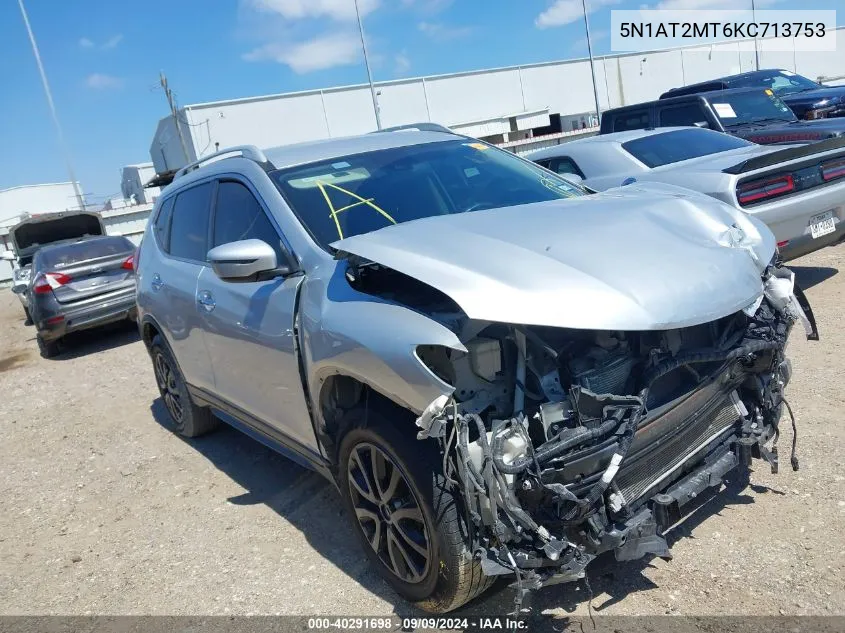 2019 Nissan Rogue S VIN: 5N1AT2MT6KC713753 Lot: 40291698