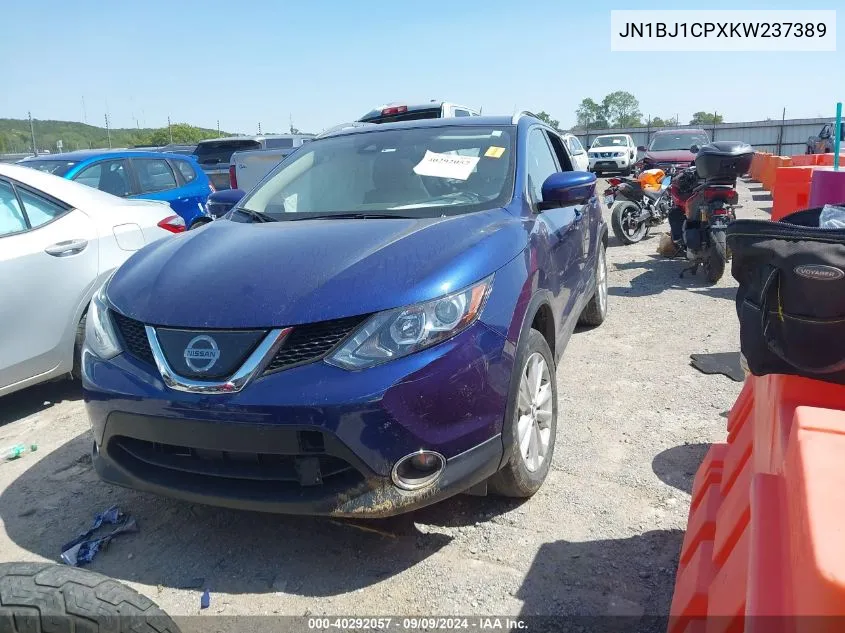 2019 Nissan Rogue Sport Sv VIN: JN1BJ1CPXKW237389 Lot: 40292057