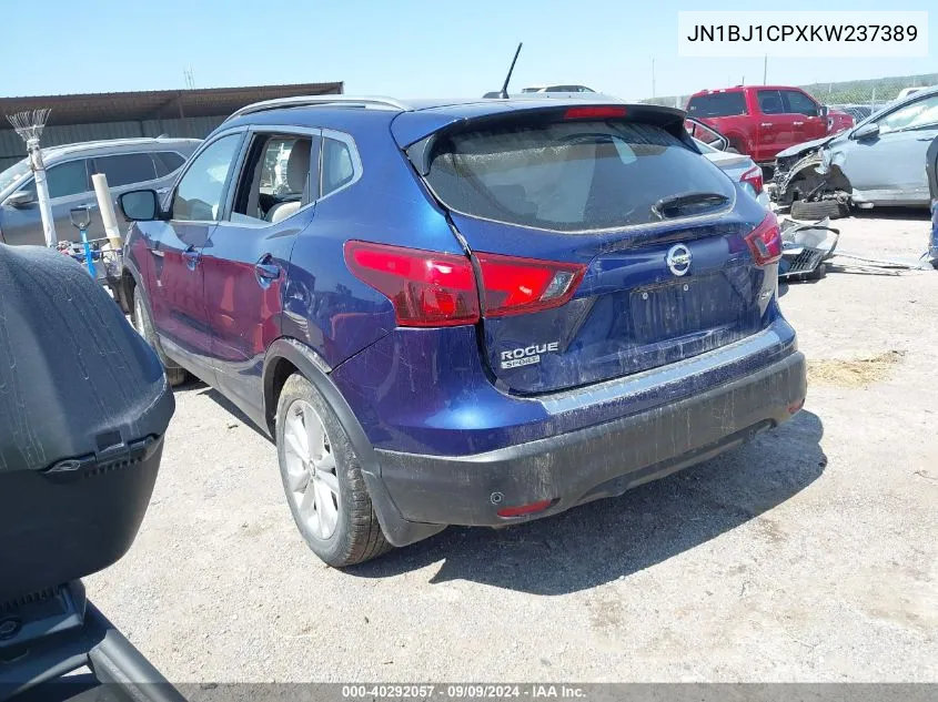 2019 Nissan Rogue Sport Sv VIN: JN1BJ1CPXKW237389 Lot: 40292057