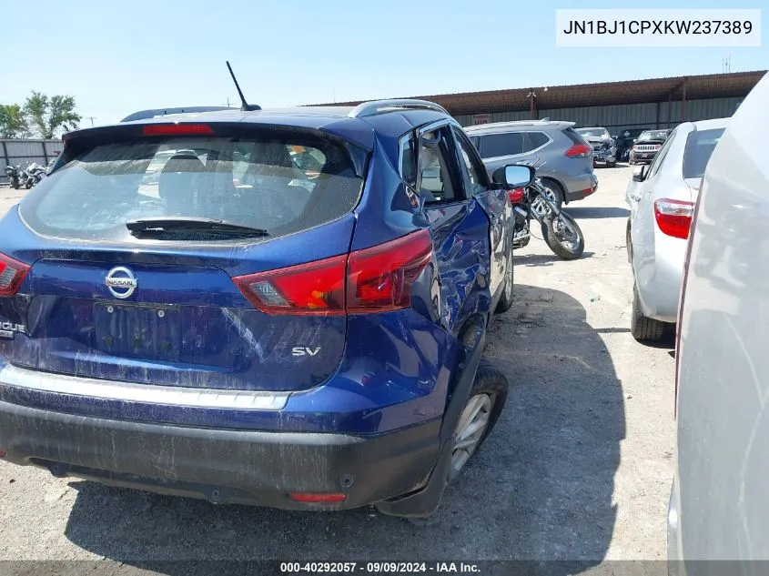 2019 Nissan Rogue Sport Sv VIN: JN1BJ1CPXKW237389 Lot: 40292057