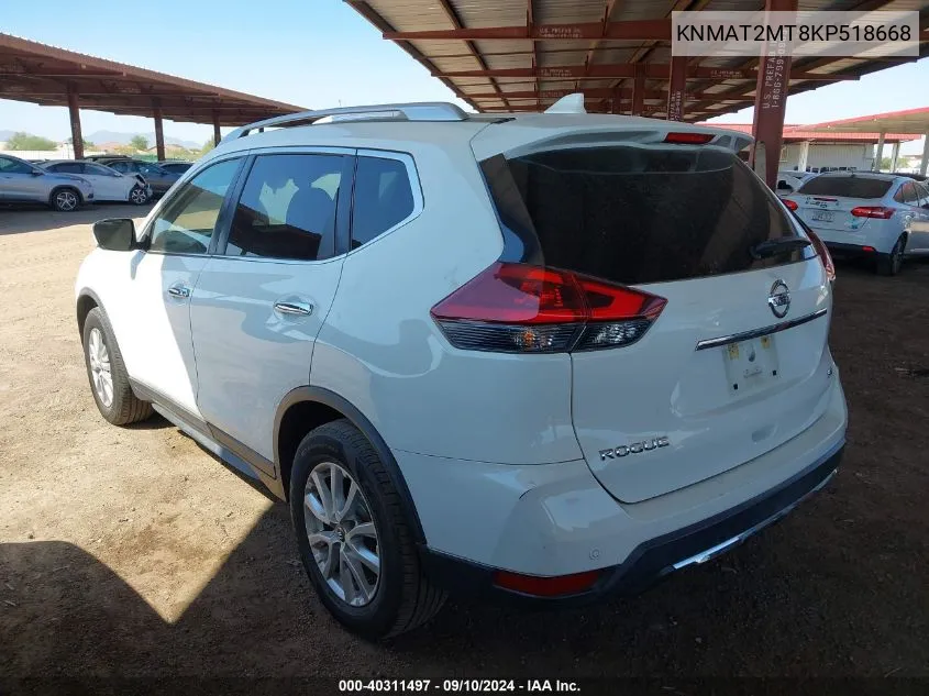 2019 Nissan Rogue S/Sv VIN: KNMAT2MT8KP518668 Lot: 40311497