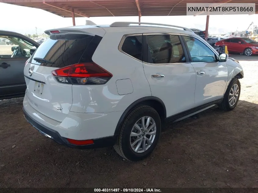 2019 Nissan Rogue S/Sv VIN: KNMAT2MT8KP518668 Lot: 40311497