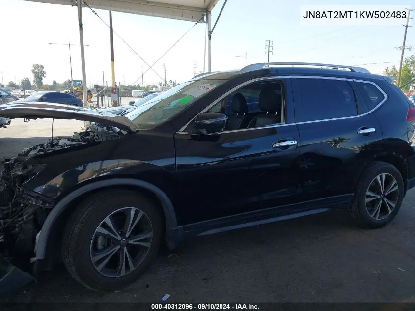 2019 Nissan Rogue Sv VIN: JN8AT2MT1KW502483 Lot: 40312096