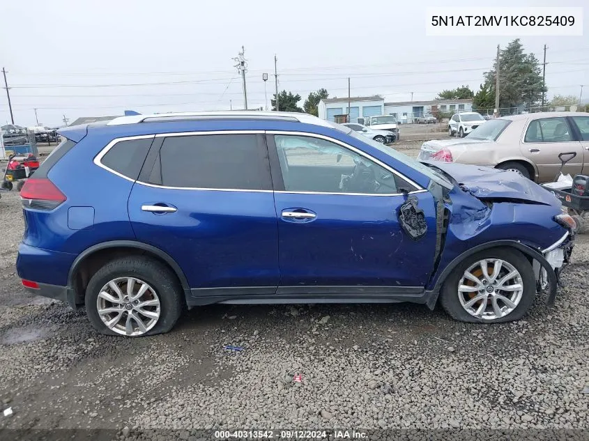 2019 Nissan Rogue S/Sl/Sv VIN: 5N1AT2MV1KC825409 Lot: 40313542