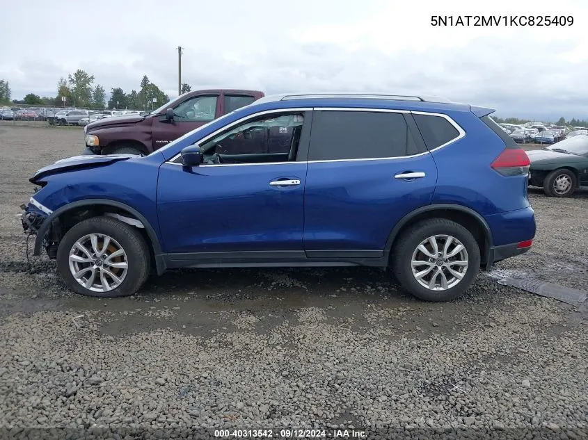 2019 Nissan Rogue S/Sl/Sv VIN: 5N1AT2MV1KC825409 Lot: 40313542