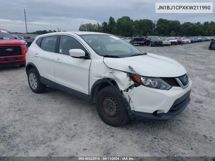 2019 Nissan Rogue Sport S/Sv/Sl VIN: JN1BJ1CPXKW211990 Lot: 40322514