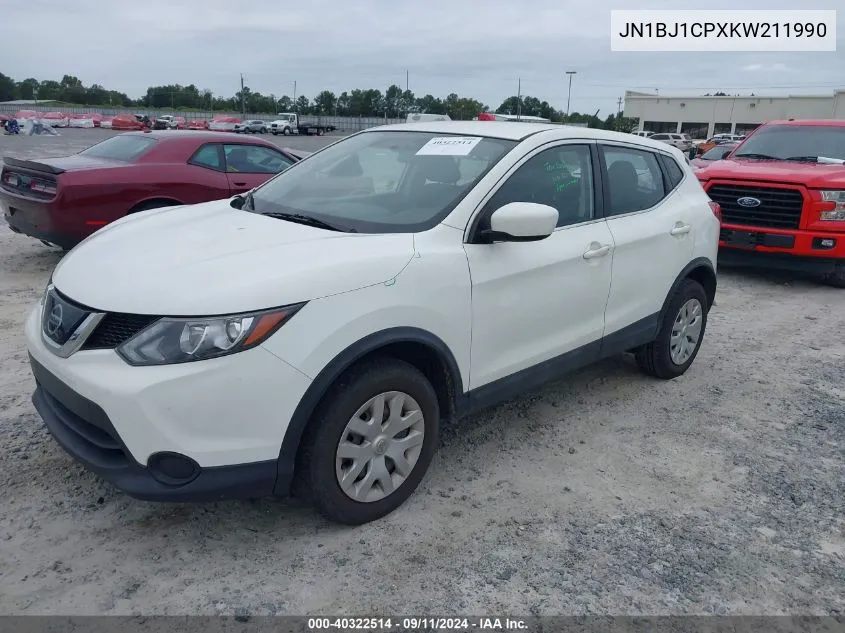 2019 Nissan Rogue Sport S/Sv/Sl VIN: JN1BJ1CPXKW211990 Lot: 40322514