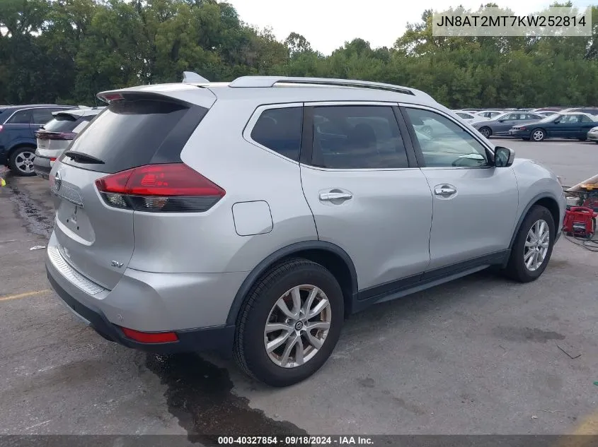 2019 Nissan Rogue Sv VIN: JN8AT2MT7KW252814 Lot: 40327854