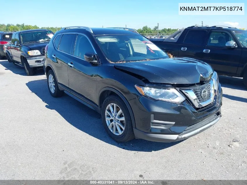 2019 Nissan Rogue Sv VIN: KNMAT2MT7KP518774 Lot: 40331041