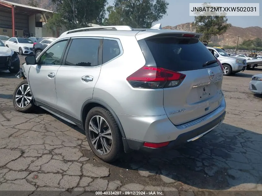 JN8AT2MTXKW502031 2019 Nissan Rogue Sv