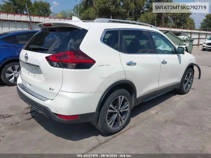 5N1AT2MT5KC792719 2019 Nissan Rogue S/Sl/Sv