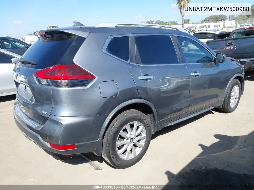 JN8AT2MTXKW500988 2019 Nissan Rogue Sv