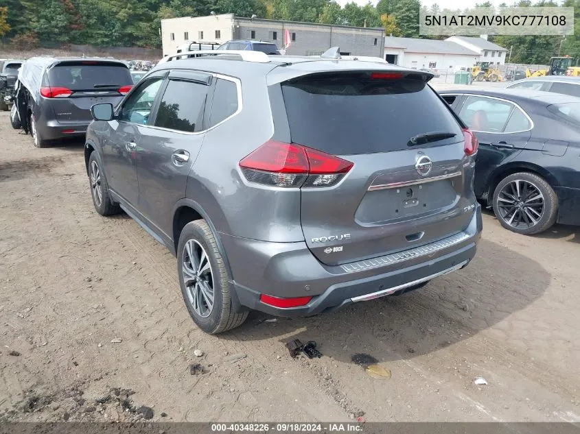 2019 Nissan Rogue Sv VIN: 5N1AT2MV9KC777108 Lot: 40348226